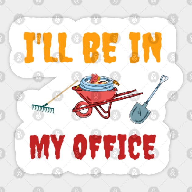 I'll be in My OFFICE Sticker by Aza03